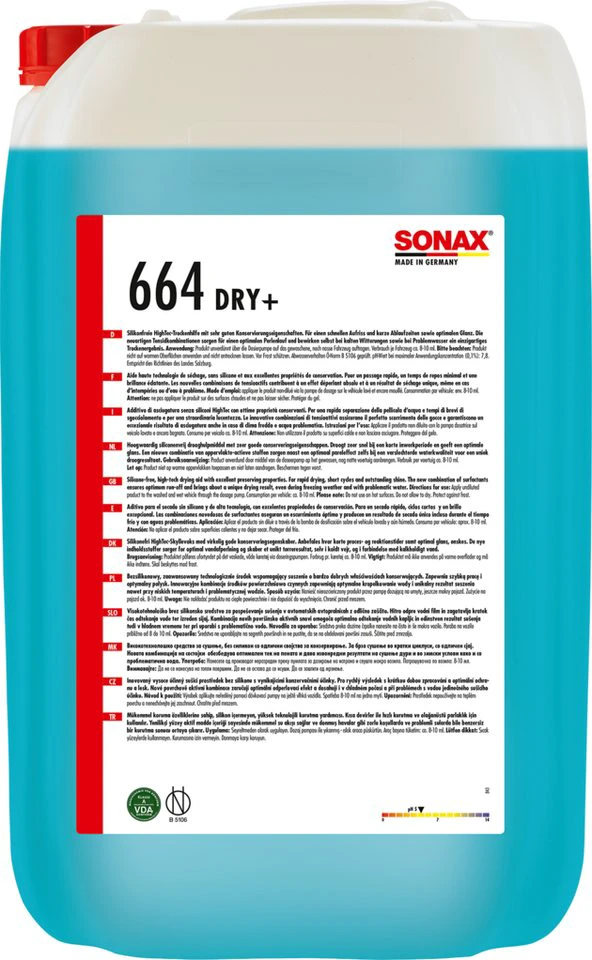 Sonax SX GlanzTrockner 25 L Auto-Reinigungsmittel