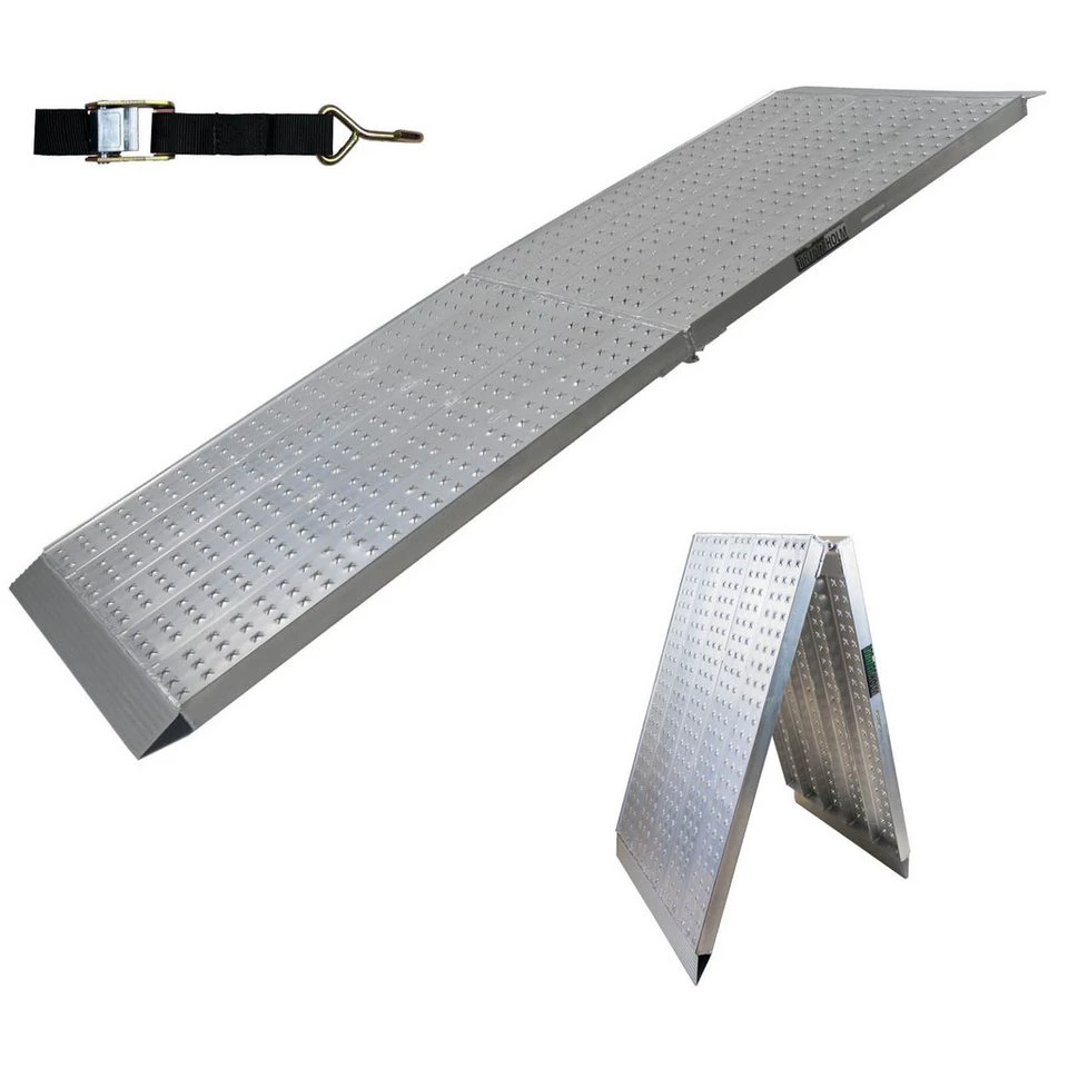 TRUTZHOLM Auffahrrampe 213 cm klappbar Aluminium 70 cm 400 kg Eventrampe