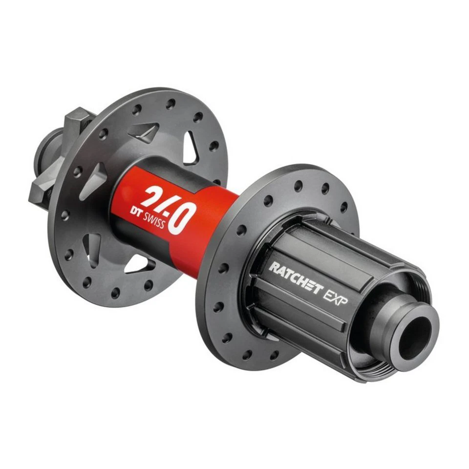 DT Swiss Hinterradnabe 240 MTB Disc Brake 148/12 TA Boost 32 L IS 6-bolt Shim Ligh schwarz
