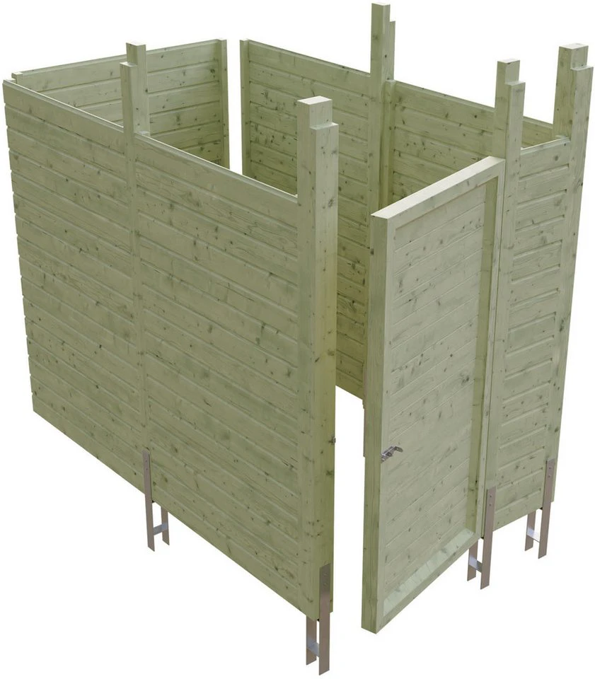 Skanholz Carport-Geräteraum Abstellraum C7 275 x 164 cm Profilschalung