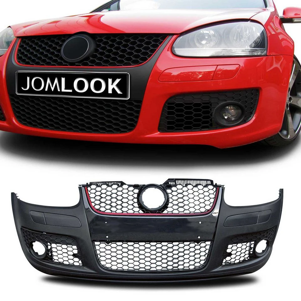 OMAC Frontstoßstange VW Golf MK5 2003-2008 mit Kühlergrill Schwarz 1-St.