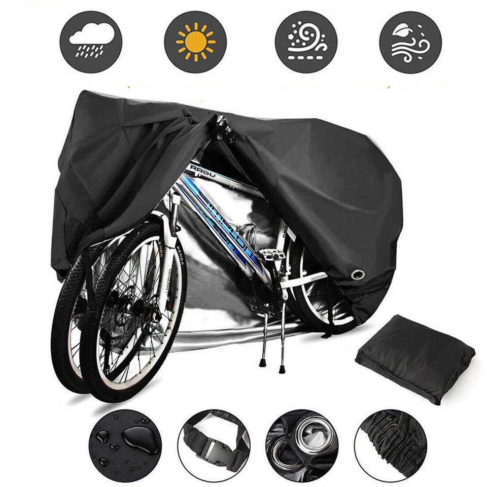 Refined Living Fahrradschutzhülle Fahrradgarage Abdeckplane wasserdicht UV-Schutz 200 x 85 x 110 cm