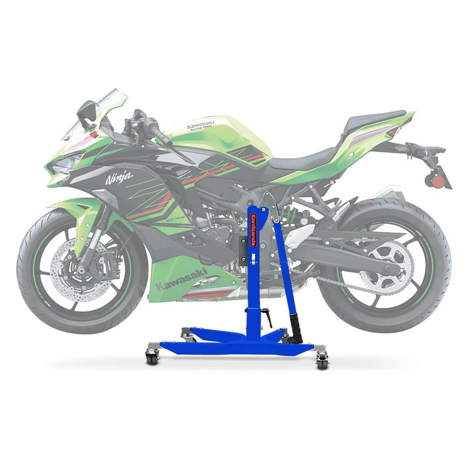 ConStands Motorradheber CS Power Classic-Zentralständer Kawasaki Ninja ZX-4RR 24-25 Blau