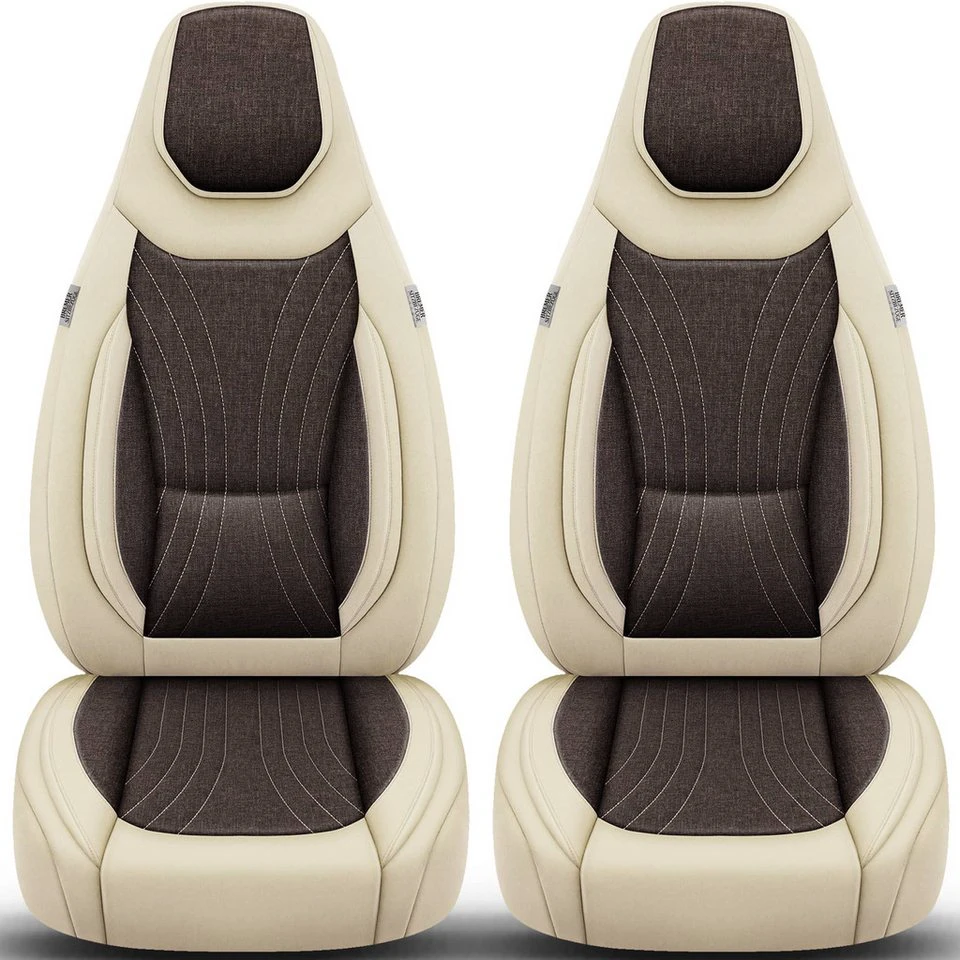 BREMER SITZBEZÜGE Autositzbezug Affinity Camper Van M DUO C11 Beige/Braun Fahrer Beifahrer