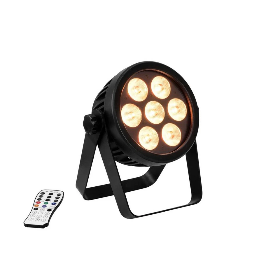 EUROLITE LED 4C-7 Silent Slim Spot LED PAR Scheinwerfer 7 x 8 W RGBW