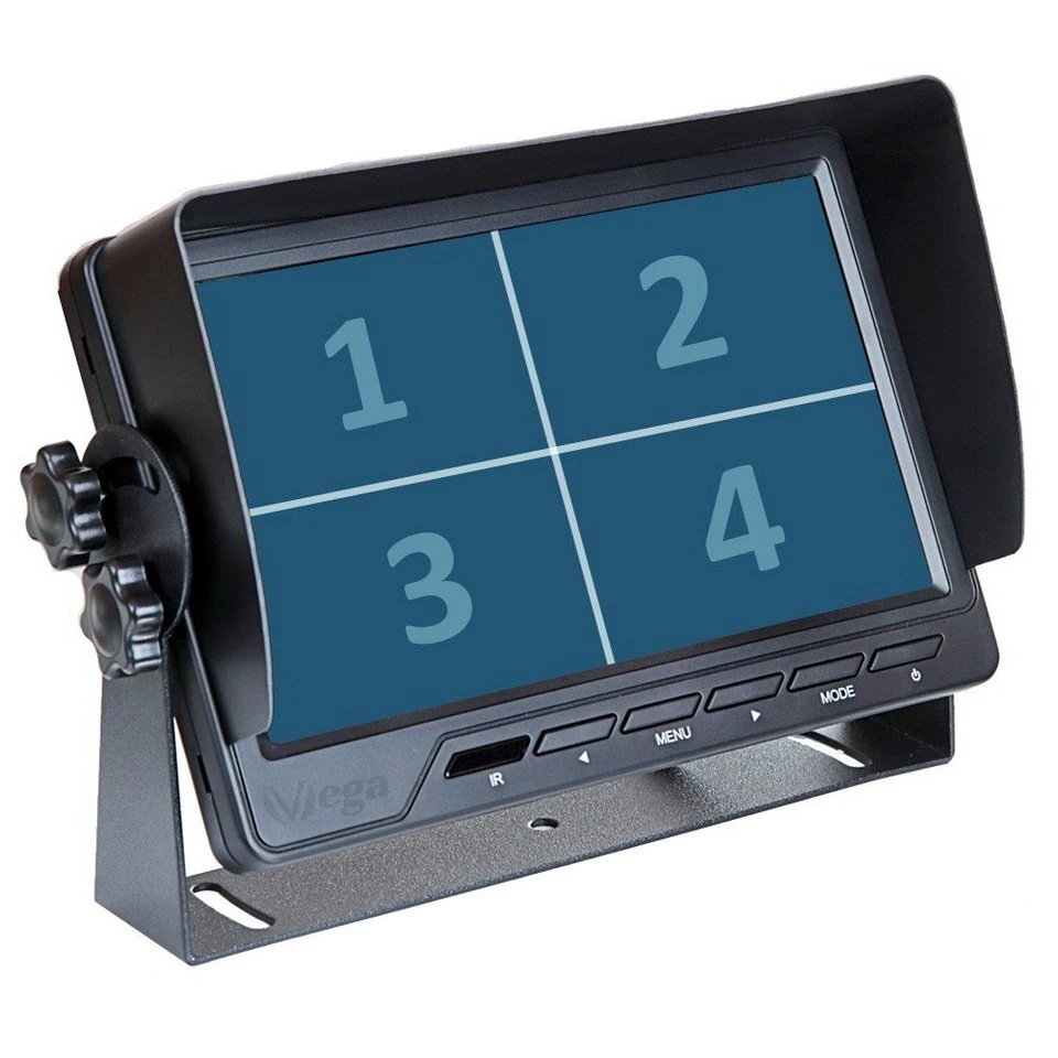 VSG24 Rückfahrmonitor MULTISCREEN QUAD RM-13162 7 Zoll 4 Eingänge