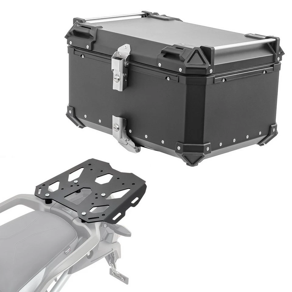 Bagtecs Topcase Set Alu Topcase Gepäckbrücke Triumph Tiger 900 20-25 XB65