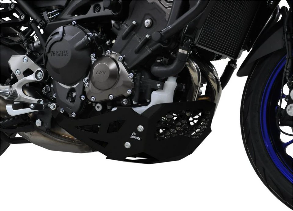 ZIEGER Motorschutz kompatibel mit Yamaha MT-09 Tracer schwarz Aluminium 3 mm