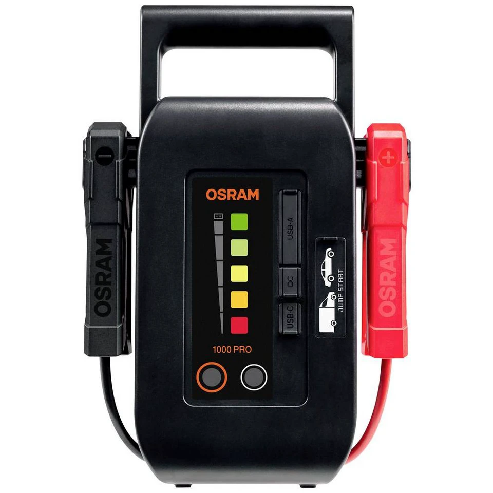 Osram BATTERYstart PRO 1000 Lithium-Ionen-Cobalt Starthilfegerät USB-Steckdose 2x