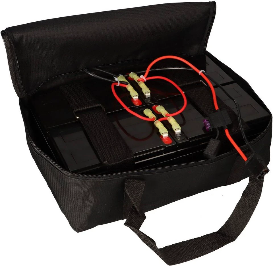 Akkuman.de Akkusatz für Mach1 48V Elektro-Scooter 4x 12V 15Ah mit Tasche