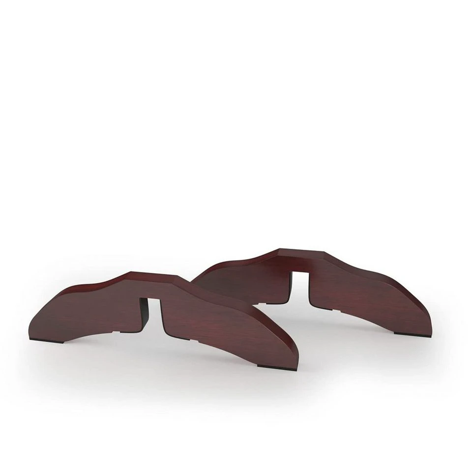 KOMFOTTEU Hundegitter Stützfüße 2 Stück aus Kiefernholz Braun 30,5 × 9 × 1,9 cm