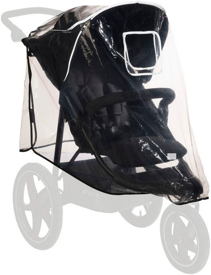 Hauck Kinderwagen-Regenschutzhülle Pushchair Raincover 3W für 3-Rad-Buggys aus PEVA