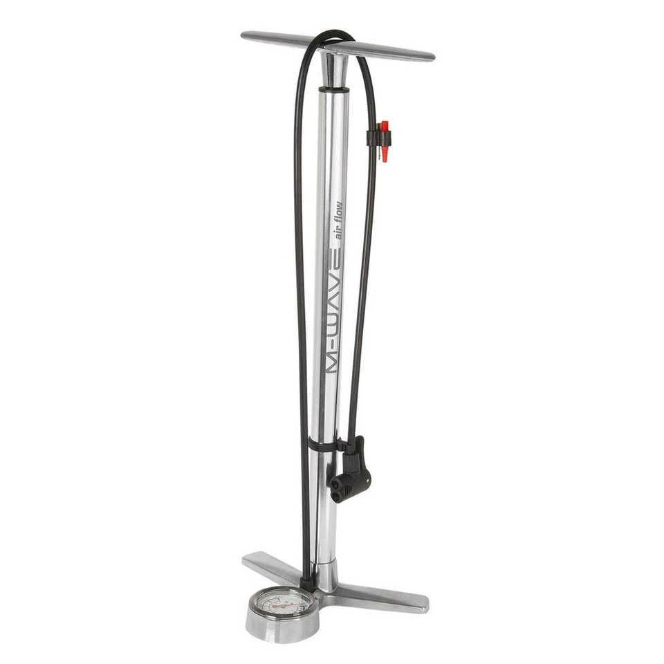 M-Wave Air Flow Standpumpe Aluminium Universal Schwarz 10 bar 145 PSI