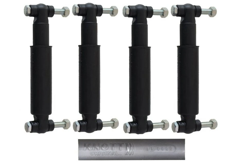 Knott Achsstoßdämpfer 990022 für Anhänger 4 Stück mit Schraubenmaterial