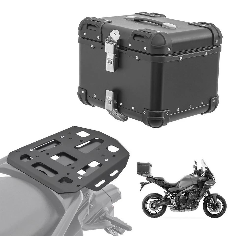 Bagtecs Topcase Set Alu Topcase Gepäckbrücke Yamaha Tracer 9 GT 21-24 XS45