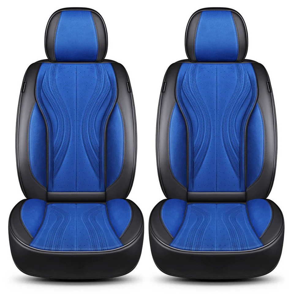 BREMER SITZBEZÜGE Autositzbezug Audi A1 8X Bj 2010-18 M4 Set Schwarz/Blau Fahrer Beifahrer
