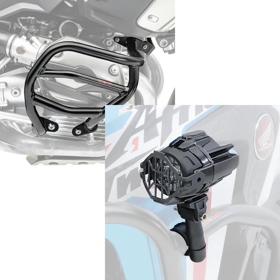 Motoguard Motor-Schutzhülle Set Sturzbügel LED Zusatzscheinwerfer S12
