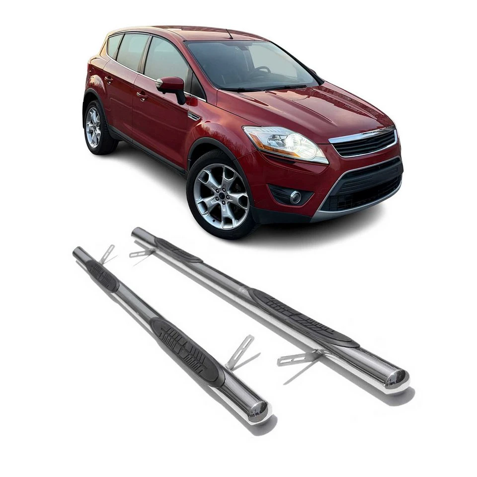 OMAC Trittbretter Ford Kuga 2008-2012 Edelstahl 2-tlg. fahrzeugspezifisch