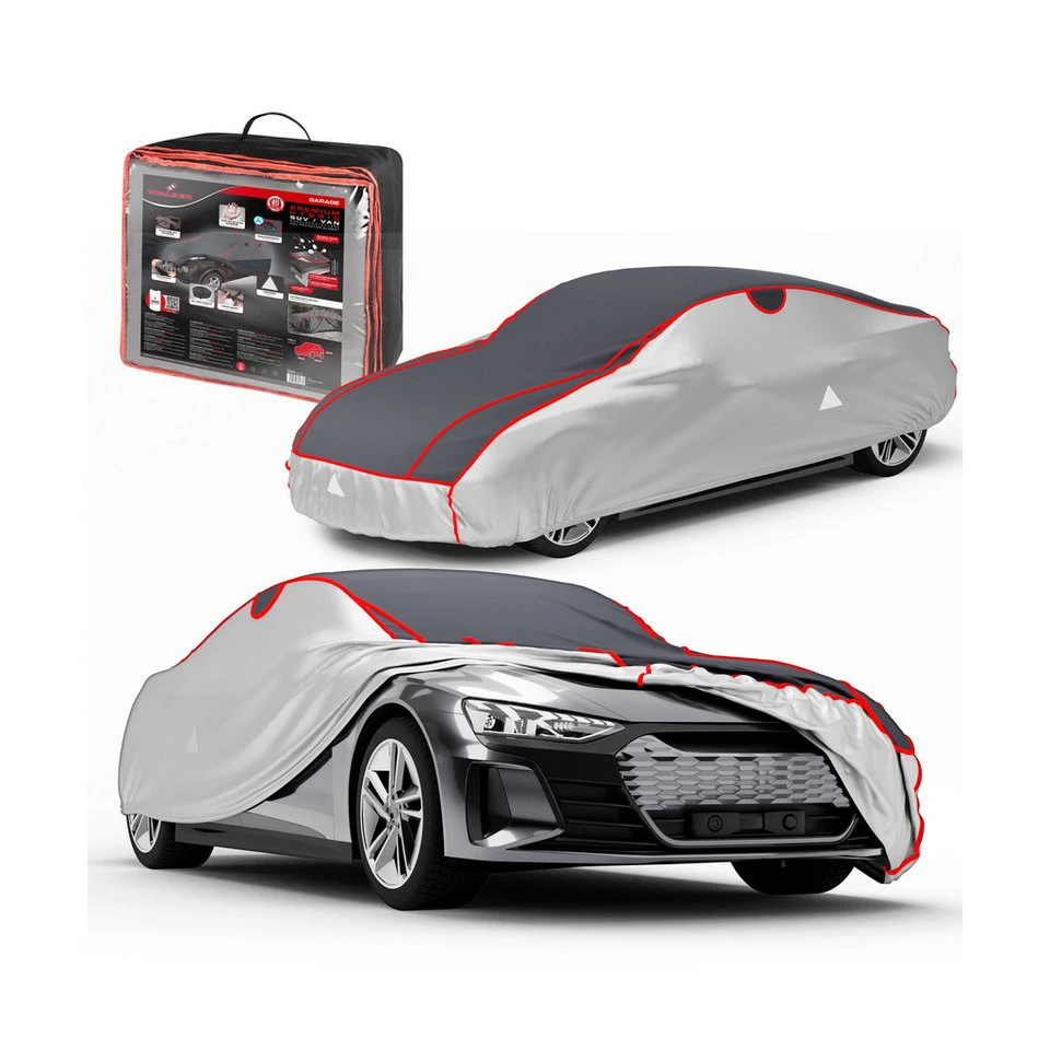 WALSER Autoplane Hagelschutz Premium Hybrid 1 Stück mit 3 Spanngurten