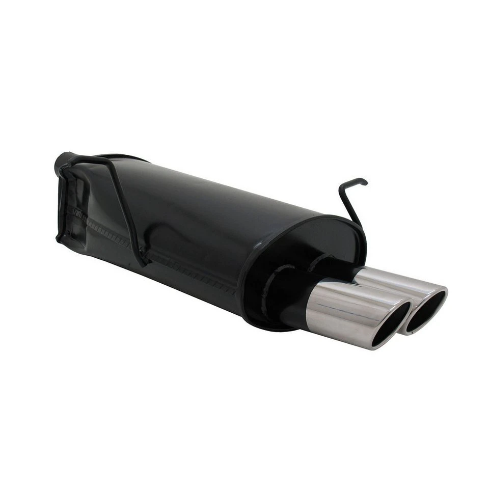 OMAC Sportendschalldämpfer Novus BMW E46 2x76mm Edelstahl-Endrohr EG-Genehmigung