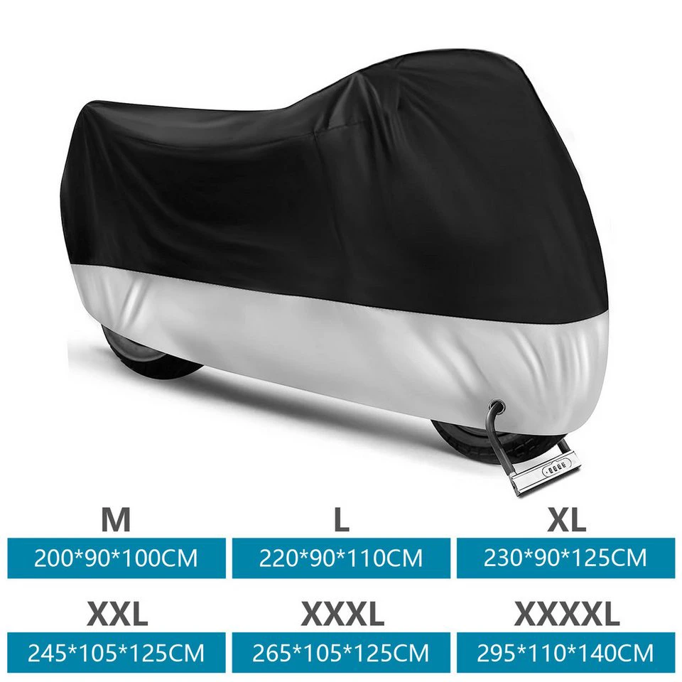OSTWOLKE Fahrradschutzhülle Motorradabdeckung 190T Polyester Motorradgarage Abdeckplane
