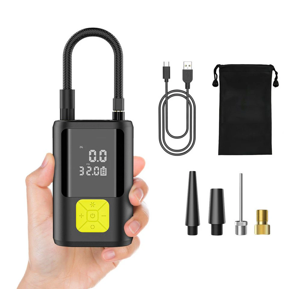 AeroAxis Akku-Luftpumpe 6000 mAh 150 PSI mit LCD-Bildschirm für Auto Fahrrad Motorrad Bälle