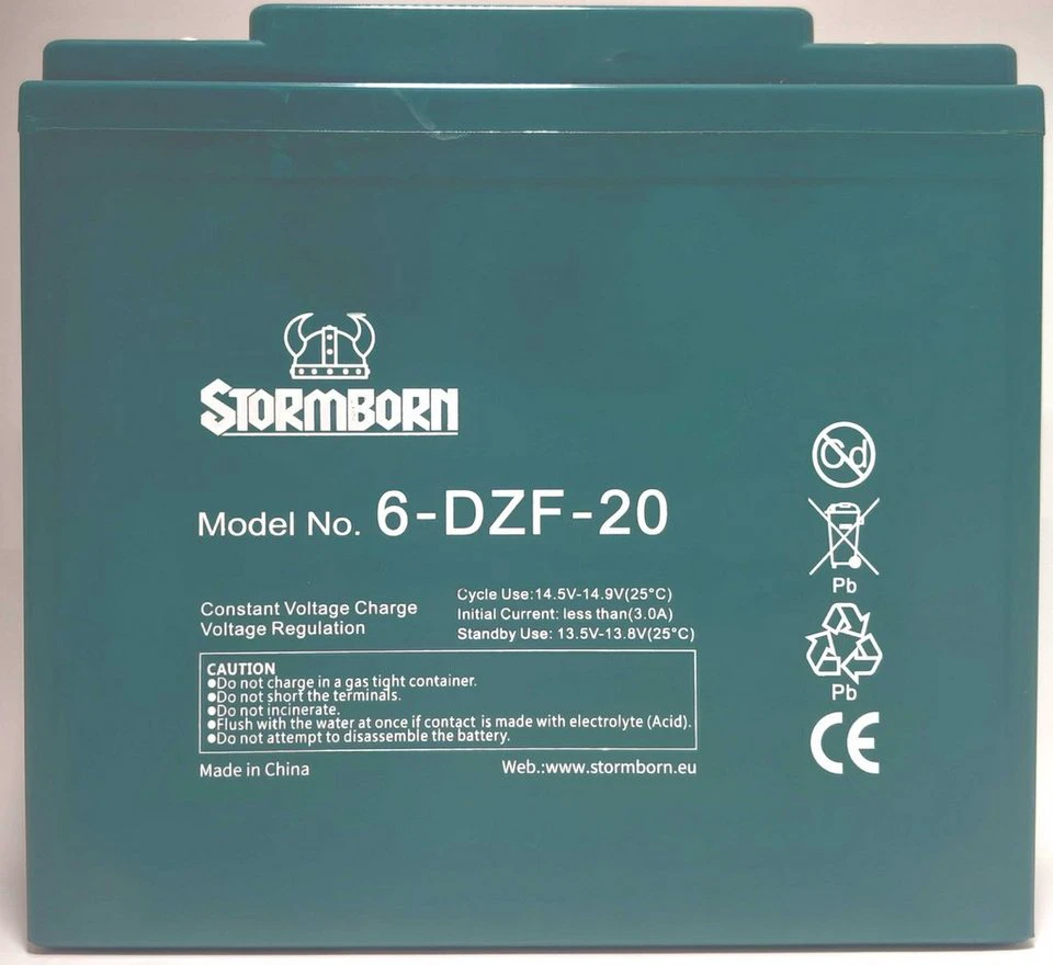 STORMBORN Blei-Gel-Akku Set 60V/20Ah 6-DZF-20 Elektromobil-Akku