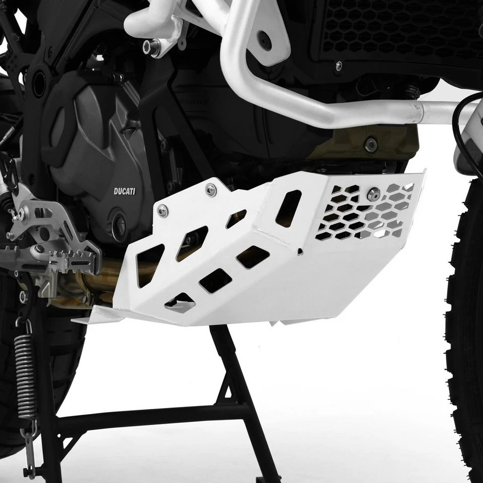ZIEGER Motorschutz Ducati DesertX weiß Aluminium 3 mm
