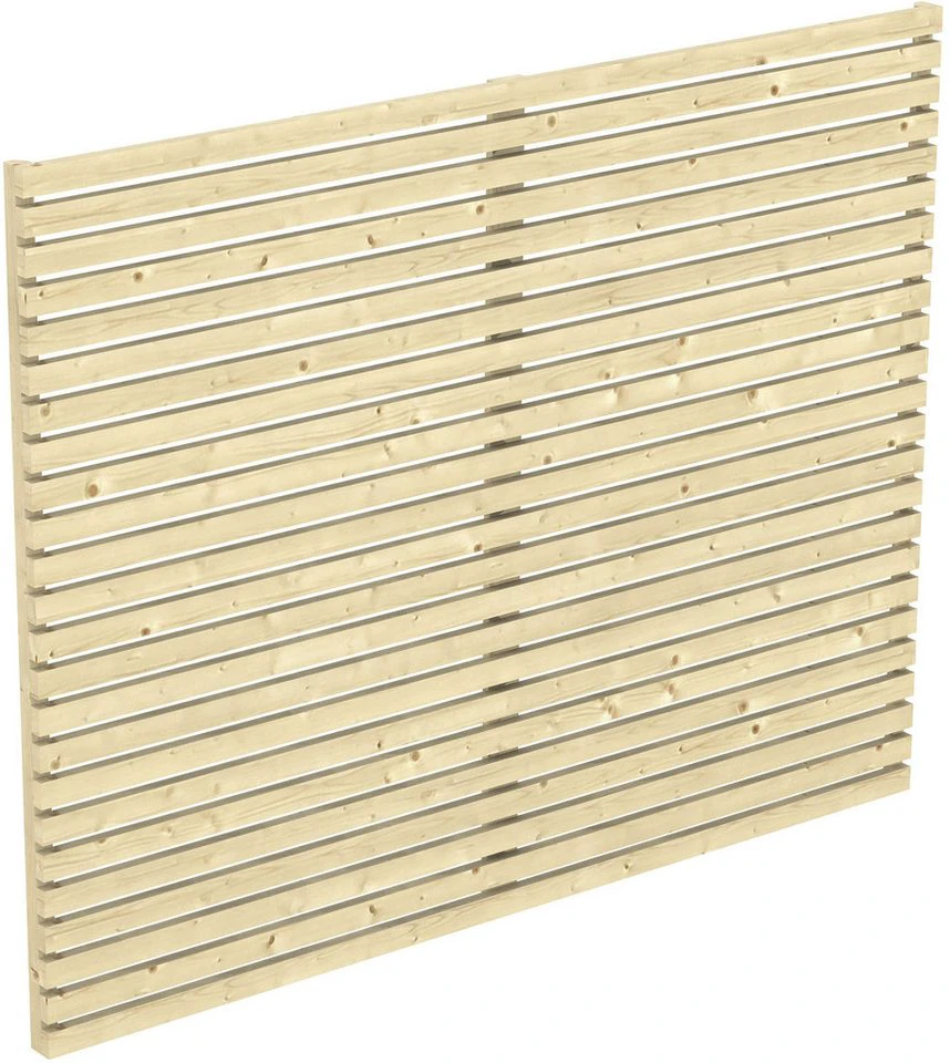 Skanholz Carport-Seitenwand Rhombus 230 x 160 cm Nordische Fichte