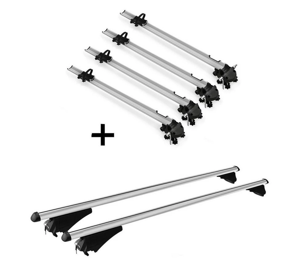 VDP Dachfahrradträger Bike Pro 4x mit Relingträger Tiger Opel Astra Kombi 01-11 Aluminium
