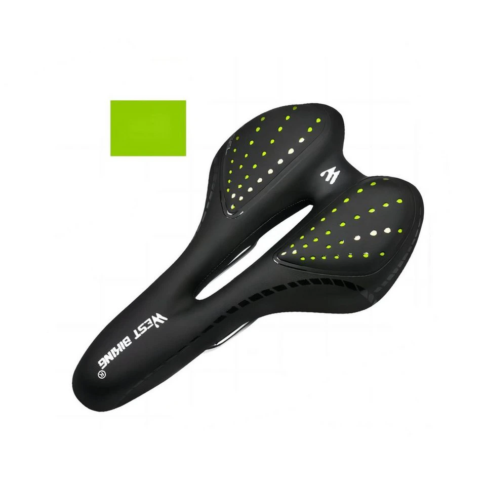 HEYHIPPO Fahrradsattel extra groß weiche Schaumstoffpolsterung PU-Leder Mountainbike E-Bike Citybike