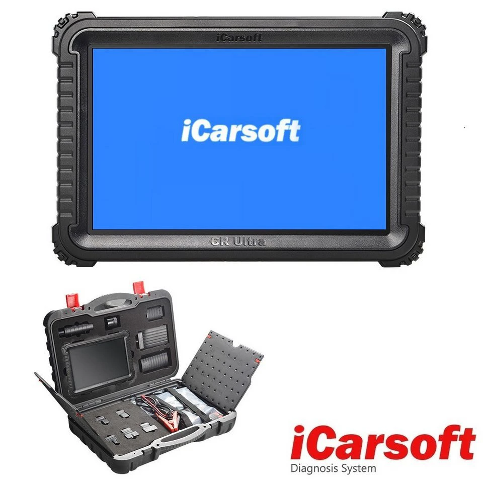iCarsoft CR Ultra OBD2-Diagnosegerät Profi-Scanner Android 10.0 10 Zoll Touchscreen