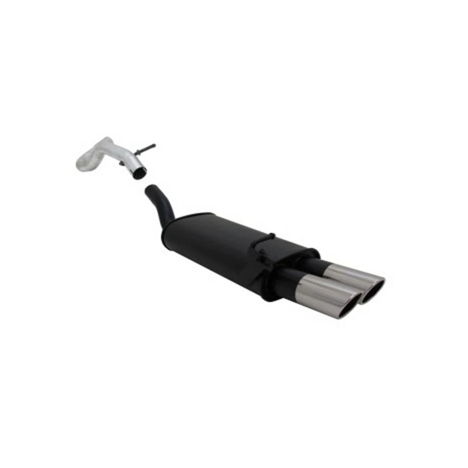 OMAC Novus Sportendschalldämpfer 2x76 mm Audi A3 Seat Leon VW Golf 4 New Beetle EG-Genehmigung