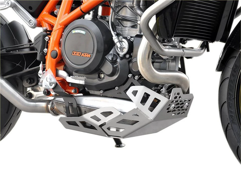 ZIEGER Motorschutz KTM 690 Duke silber Aluminium 3 mm