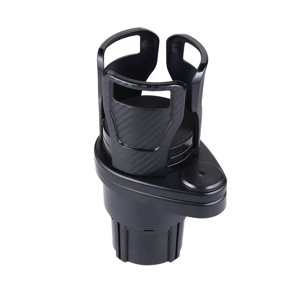 Hikity Becherhalter Universeller Auto-Getränkehalter 2-in-1 360° drehbarer Sockel