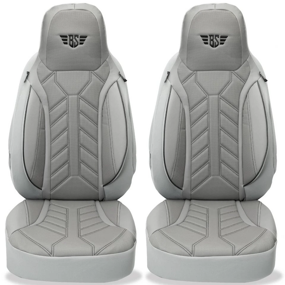 BREMER SITZBEZÜGE Autositzbezug Adria Coral Adriatik Silver DPL508 2-tlg. Schonbezüge Grau