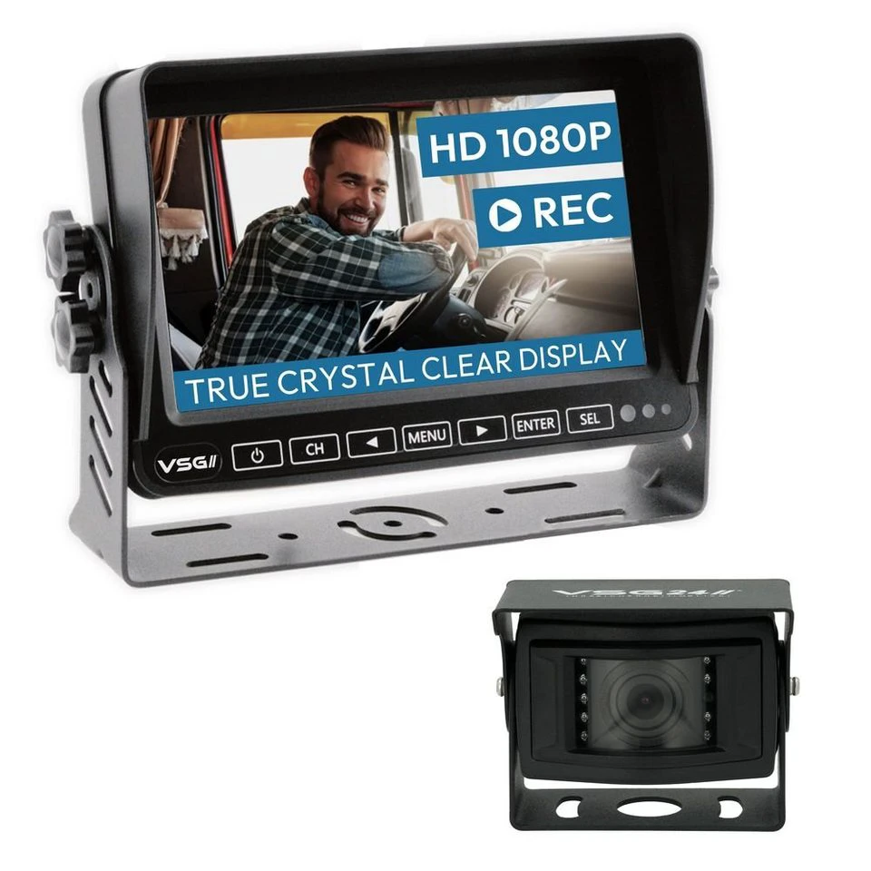 VSG24 Rückfahrsystem PROFI HD 7" mit Monitor Rückfahrkamera IP69K 1080P