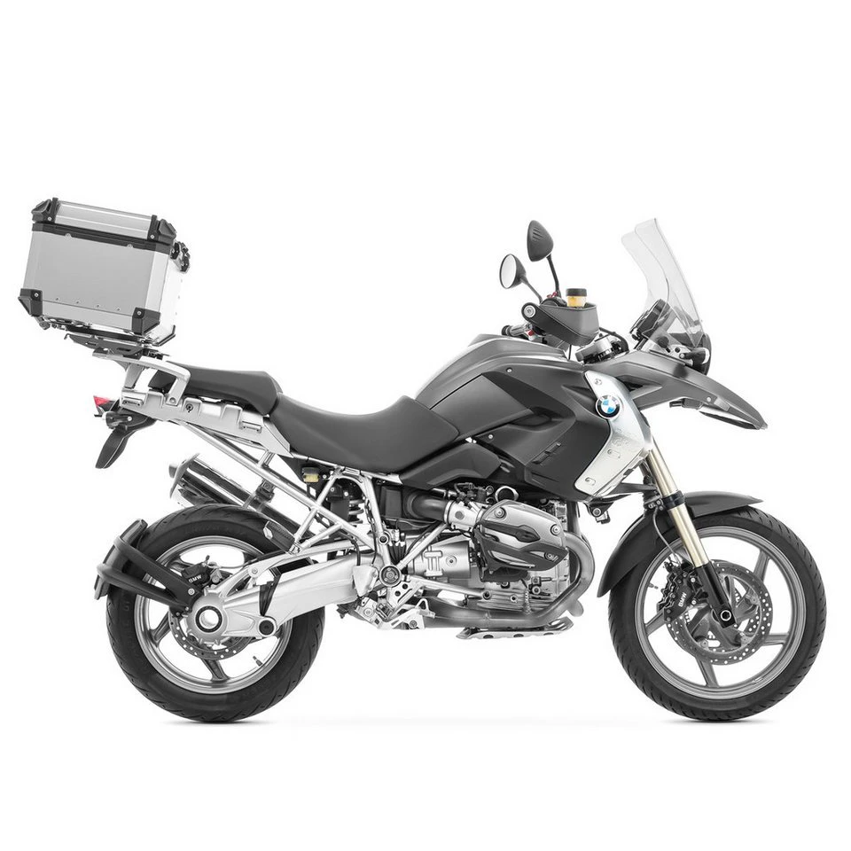 Bagtecs Topcase Set XB65 Alu Topcase Gepäckbrücke BMW R 1200 GS 04-12 silber DPL