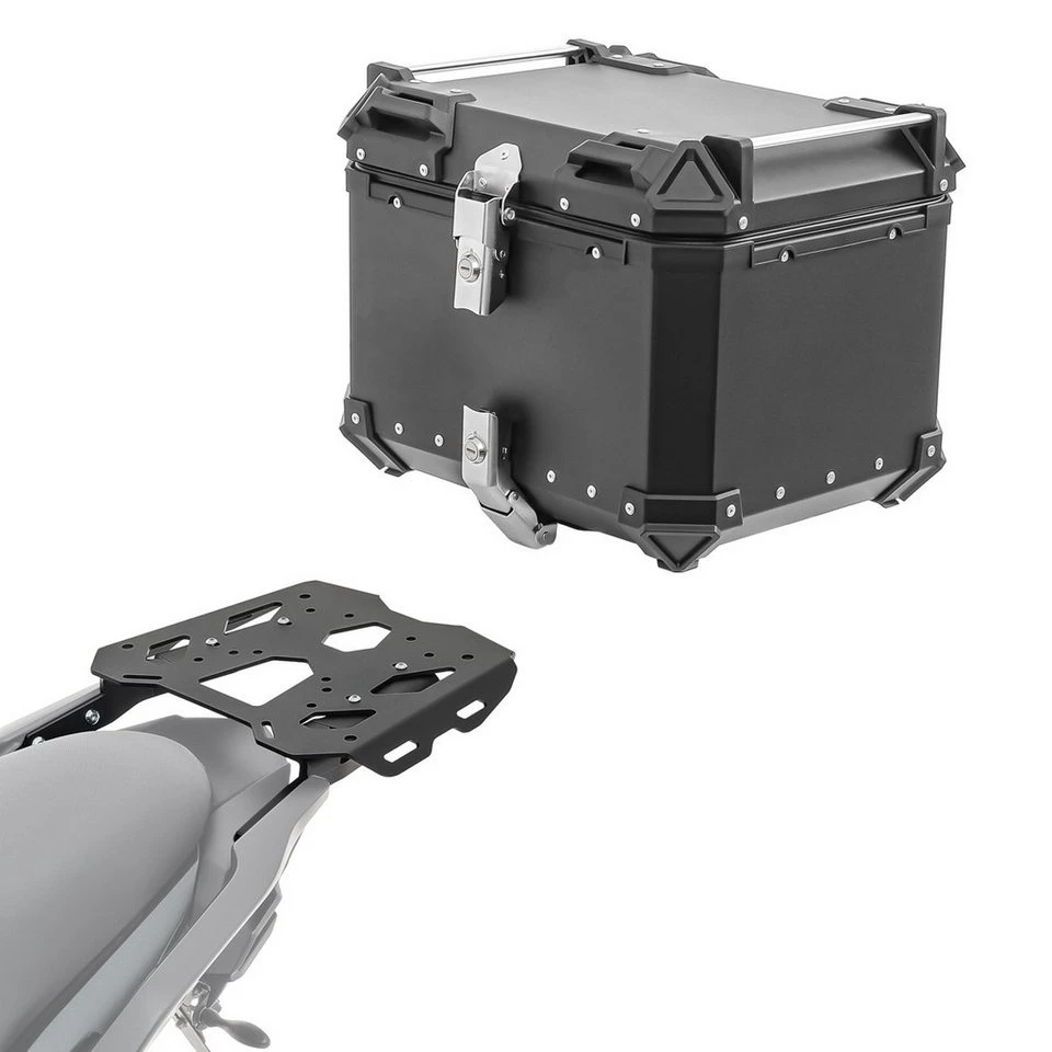 Bagtecs Topcase Set XB45 Alu Topcase Gepäckbrücke Kawasaki Versys 650 14-25