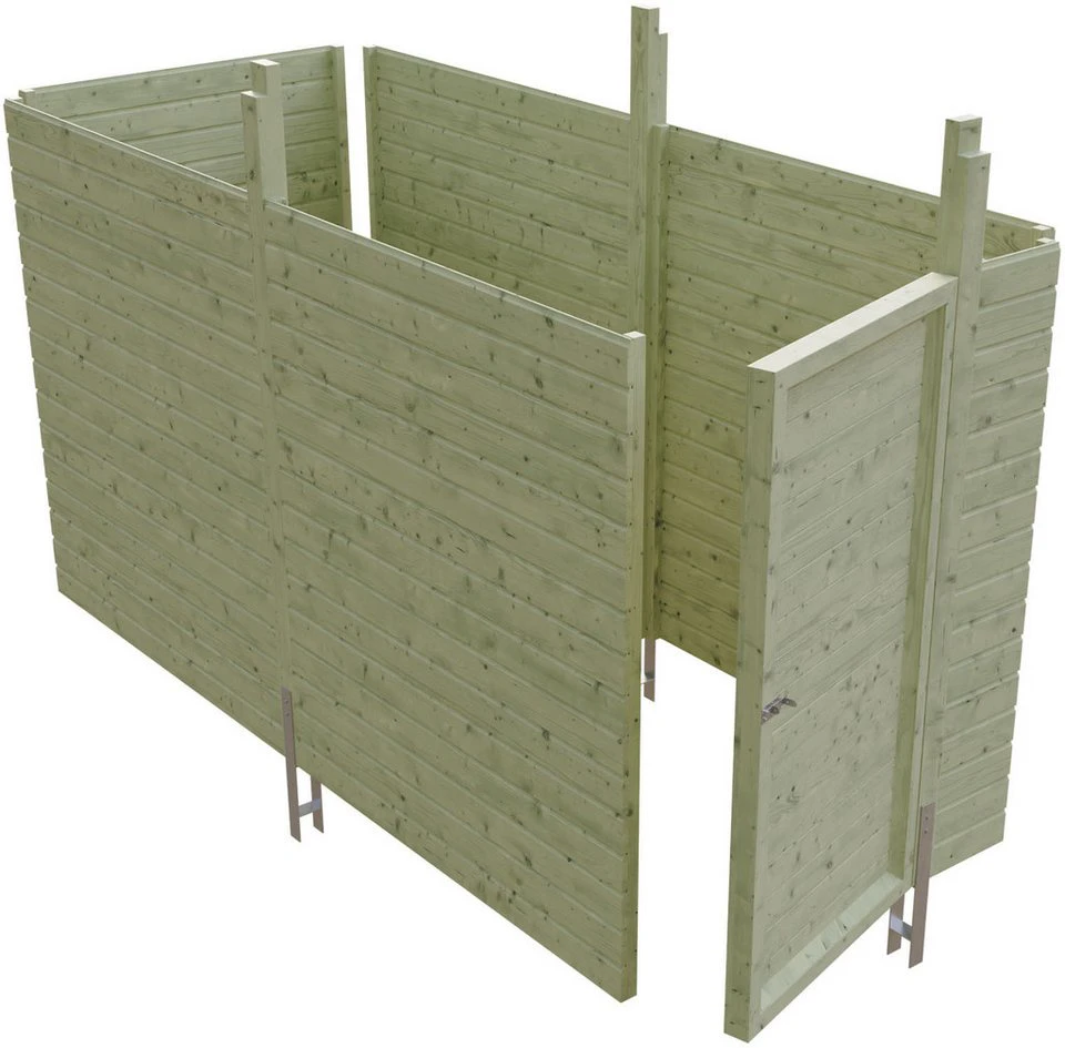 Skanholz Carport-Geräteraum Abstellraum C1 314x164 cm Profilschalung