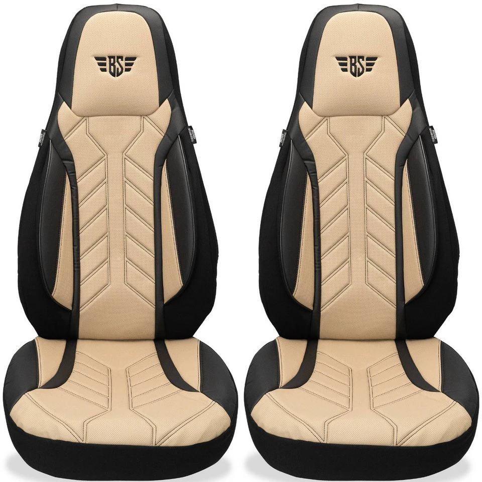 BREMER SITZBEZÜGE Autositzbezug Adria Coral Axess Plus Supreme DPL507 Schwarz/Beige