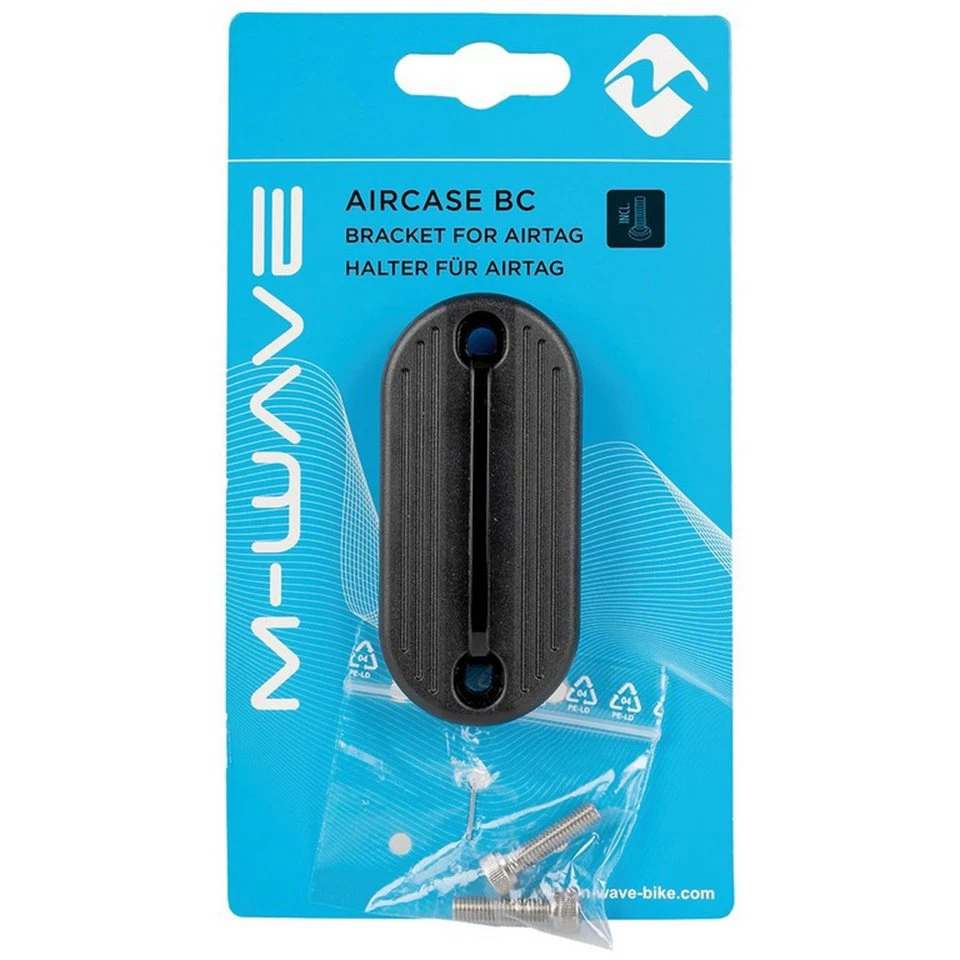 M-Wave Halter für AirTag Aircase BC unter dem Flaschenhalter inkl. längerer Schrauben