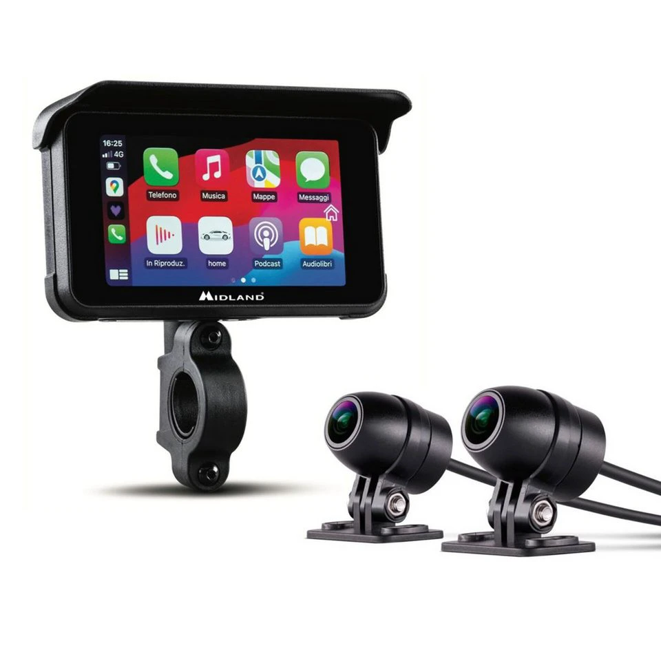 Midland BikePlay Guardian Motorrad Multimedia 5 Zoll Touchscreen QFHD