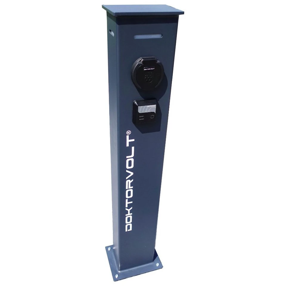 Doktorvolt Elektroauto-Ladestation EVSE 22 kW Typ 2 RFID freistehend