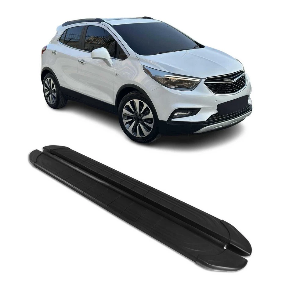 OMAC Trittbretter für Opel Mokka 2012-2019 Aluminium 2-teilig rutschfest