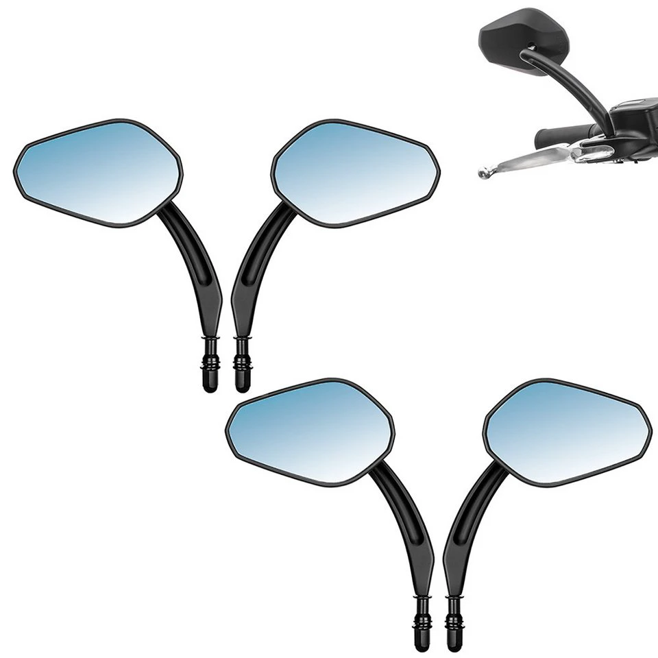 Craftride Motorradspiegel HDE2 2er-Set mit E-Prüfzeichen schwarz
