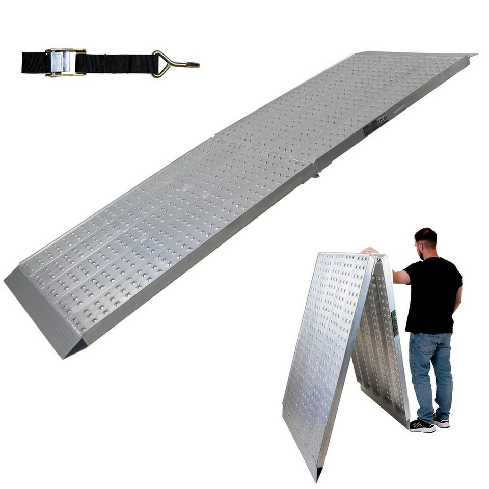 TRUTZHOLM Auffahrrampe 300 cm 70 cm klappbar Aluminium 400 kg