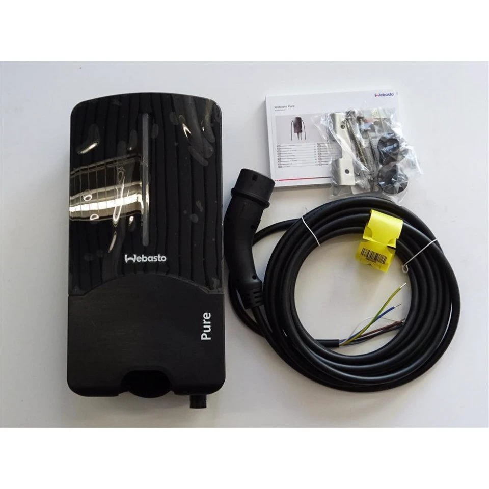 Webasto Pure 22 kW Ladestation mit Typ-2-Ladekabel 7 m Schwarz