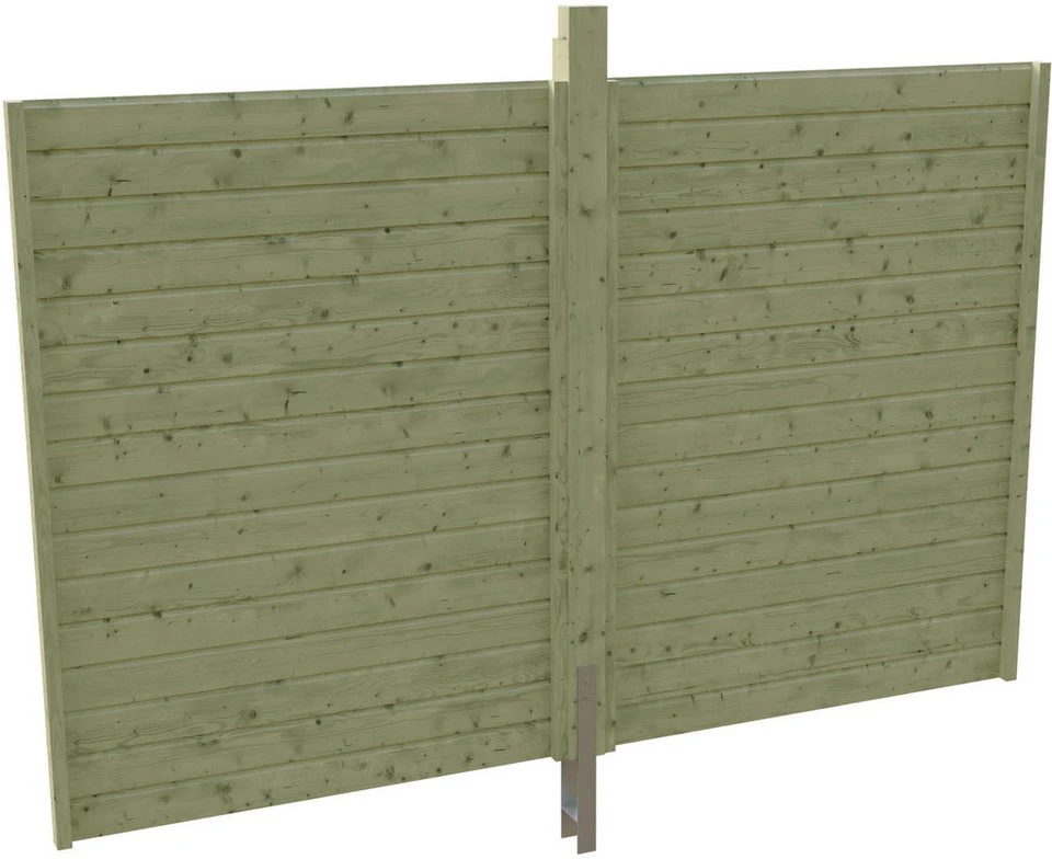 Skanholz Carport-Rückwand 291 x 200 cm aus Profilschalung