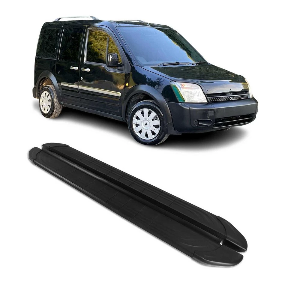 OMAC Trittbretter Ford Connect 2002-2013 L2 Aluminium 2-tlg. rutschfest
